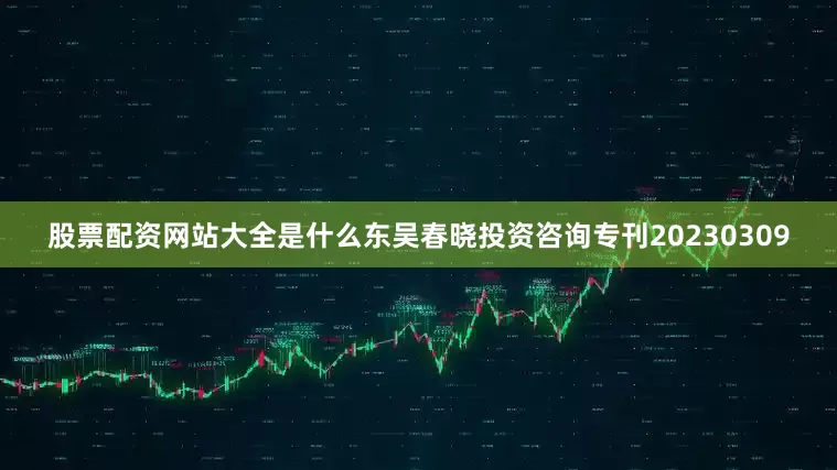 股票配资网站大全是什么东吴春晓投资咨询专刊20230309